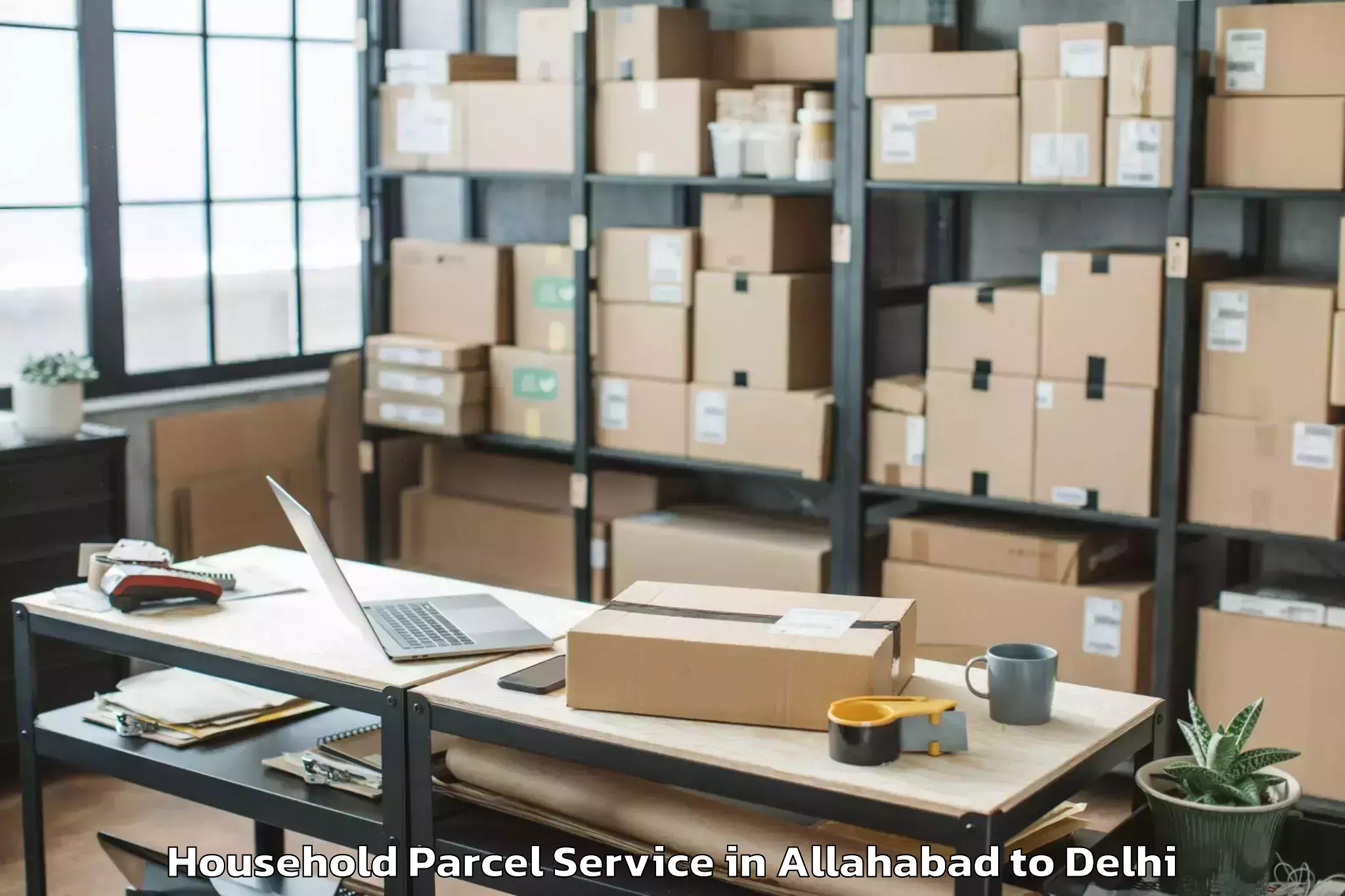 Reliable Allahabad to University Of Delhi Household Parcel